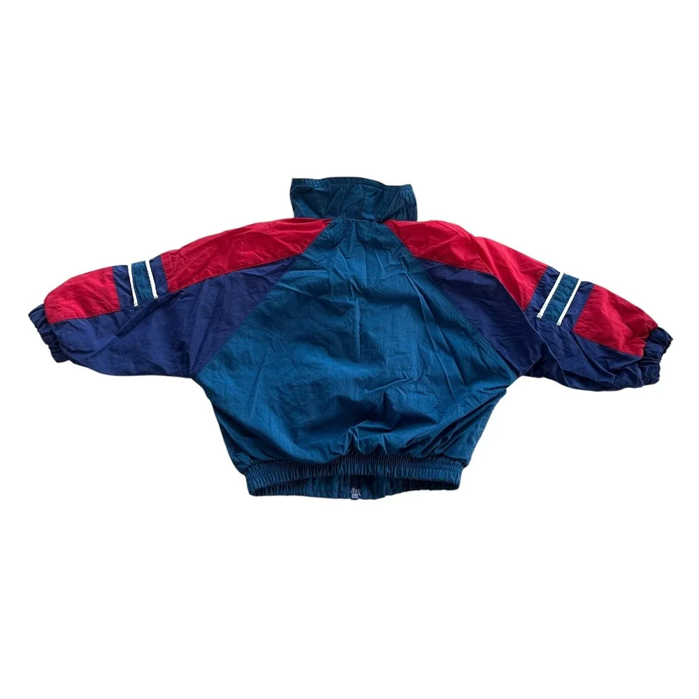 Vintage Weather Tamer 18M Blue Red 1999 Cyber Space Windbreaker Outerwear Jacket